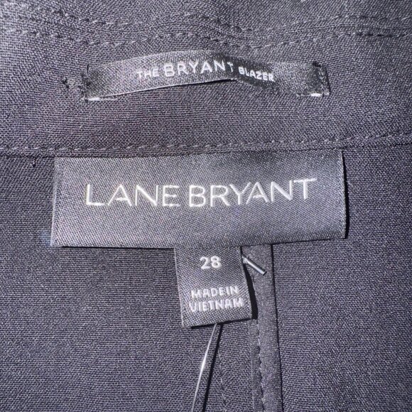 NWT Lane Bryant Womens Black Lace Overlay Blazer Plus Size 28 Evening Wear Party - Picture 6 of 12